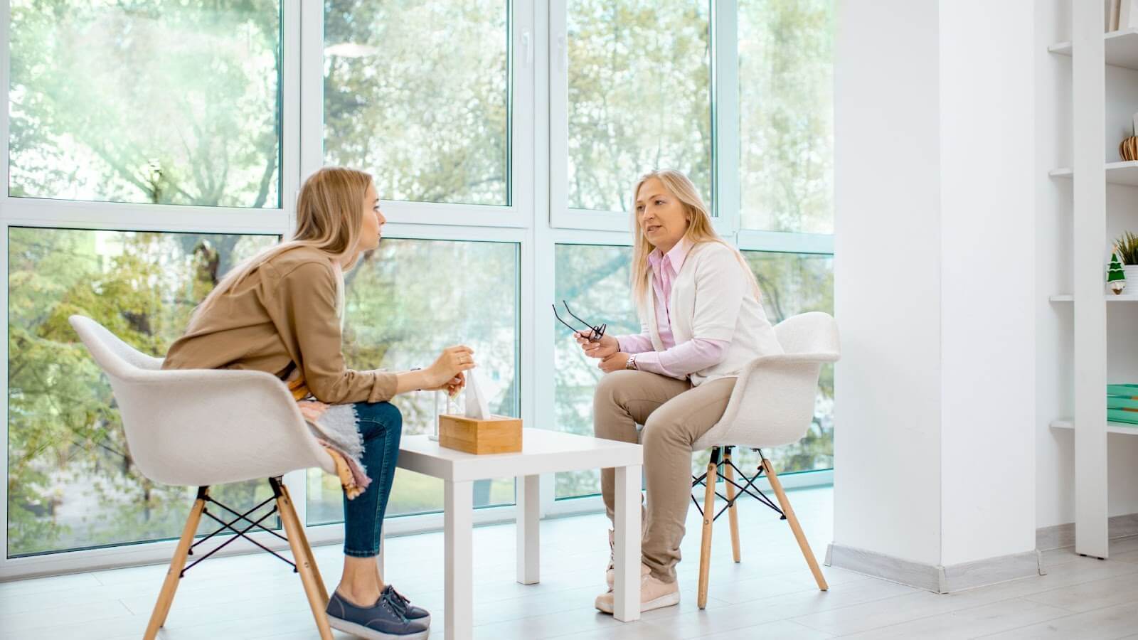 two women in coaching